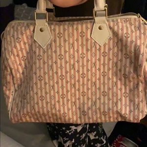 Louis Vuitton limited edition pink/white signatur